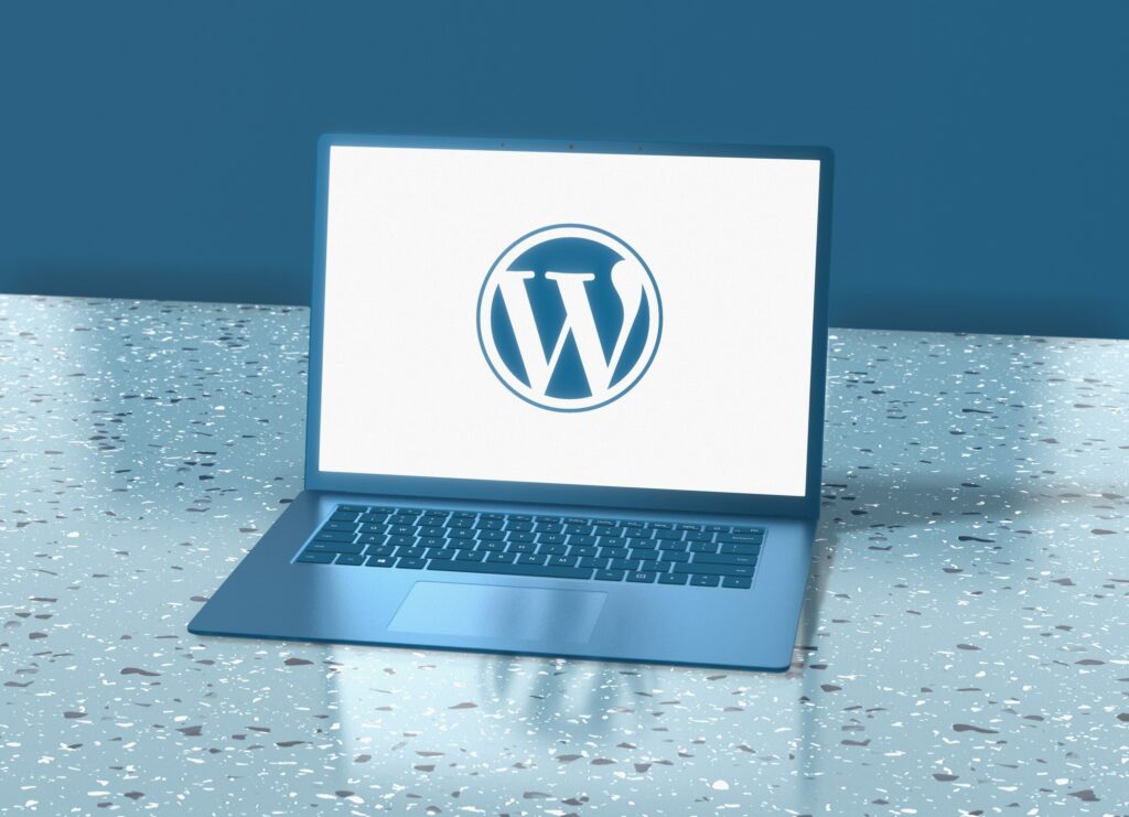 WordPress Design on Laptop